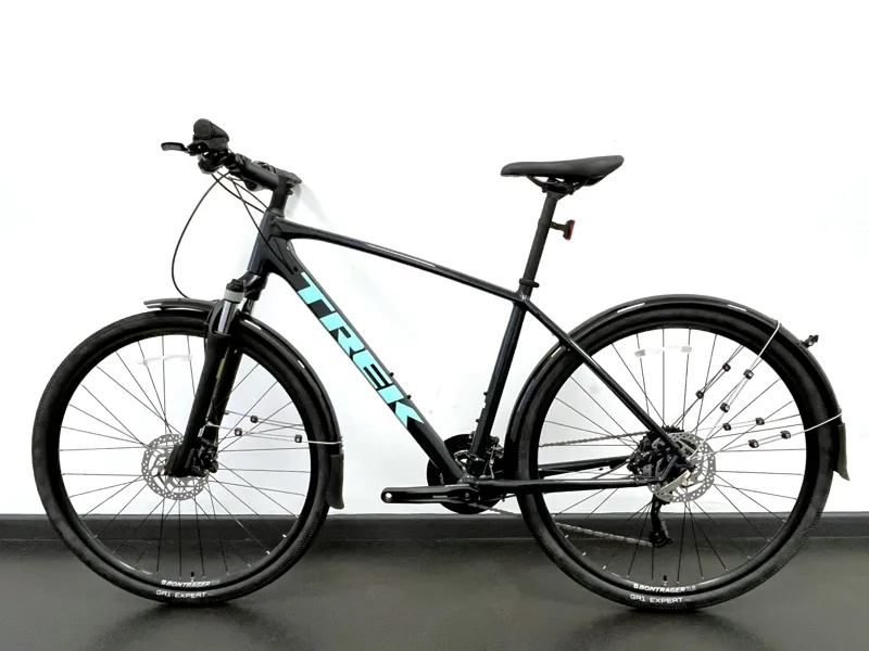 EX-DISPLAY Trek Dual Sport 3 Hybrid Bike Large 2021 in Nautical Navy-1